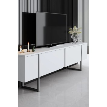 Mueble TV Luxe Blanco Plata - 618BLY1251