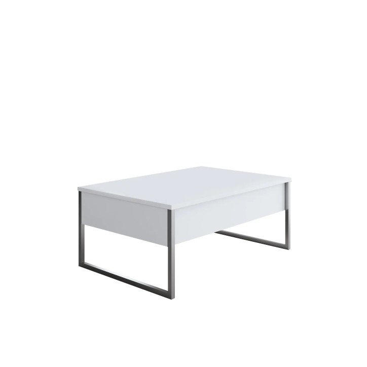 Mesa de centro Luxe Blanco Plata