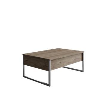 Mesa de centro Luxe Nogal Plata - 618BLY1352