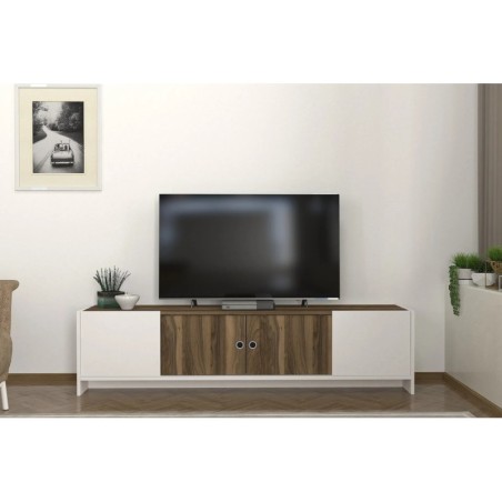 Mueble TV Bonnel Blanco Nogal