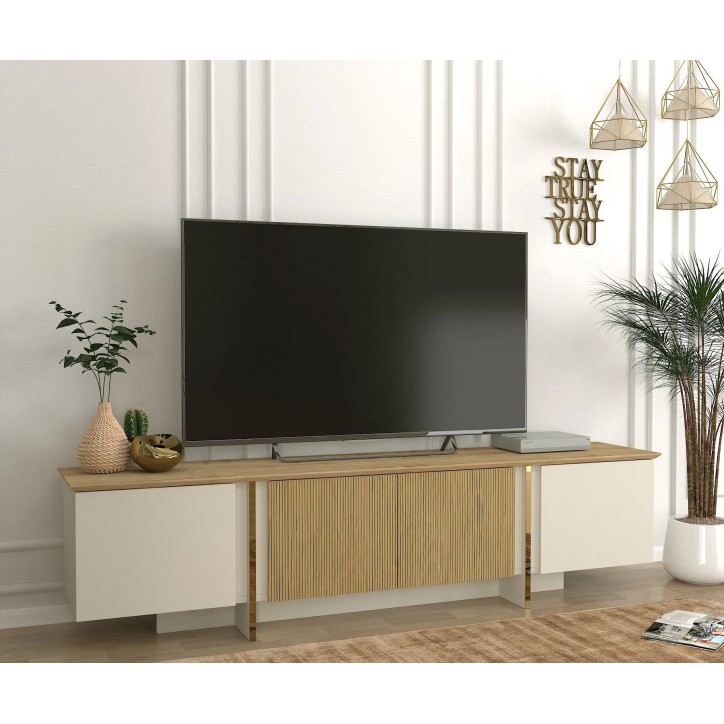 Mueble TV Sion Crema Nogal