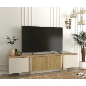 Mueble TV Sion Crema Nogal - 804TRH4909