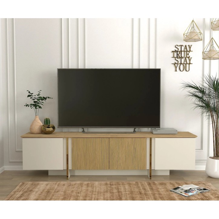 Mueble TV Sion Crema Nogal