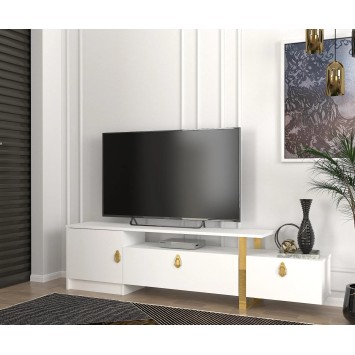 Mueble TV Aramis  Blanco Oro - 804TRH4911