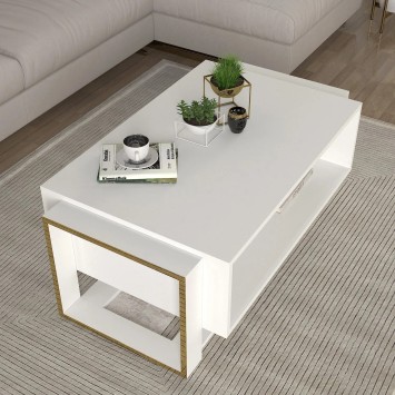 Mesa de centro Bianco Blanco Oro - 804TRH4912