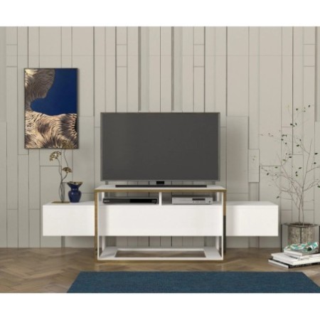 Mueble TV Bianco Blanco Oro