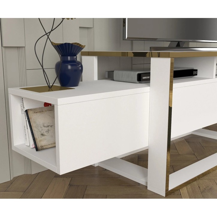 Mueble TV Bianco Blanco Oro