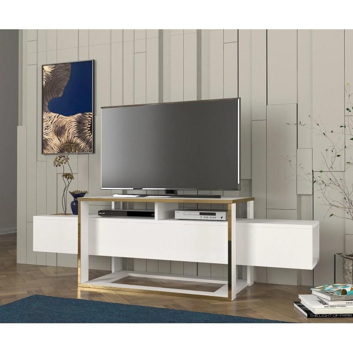 Mueble TV Bianco Blanco Oro