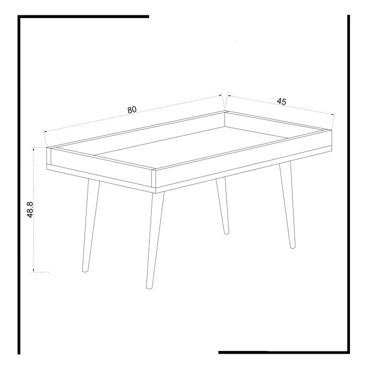 Mesa de centro Cross Blanco