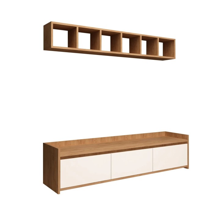 Mueble TV Liçi Roble Blanco