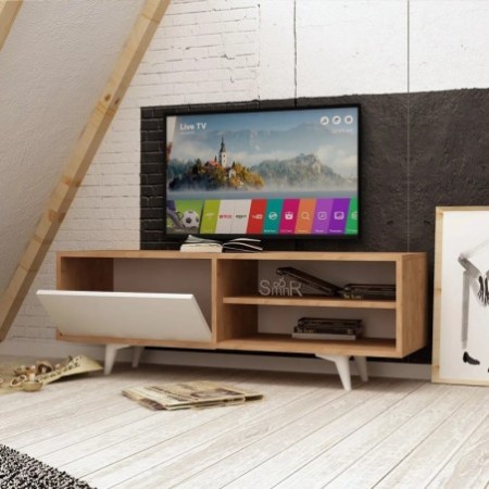 Mueble TV Maku Roble Blanco