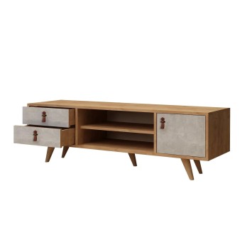 Mueble TV Seva Roble Blanco - 811MDD3009