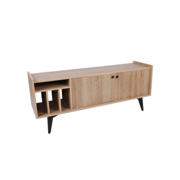 Mueble TV Astana Roble Negro - 811MDD3016