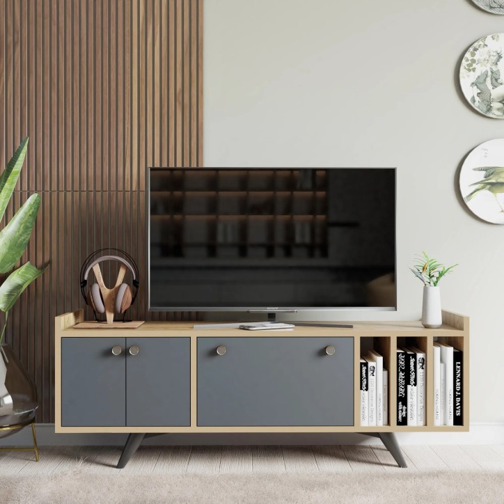 Mueble TV Maribor Antracita Roble