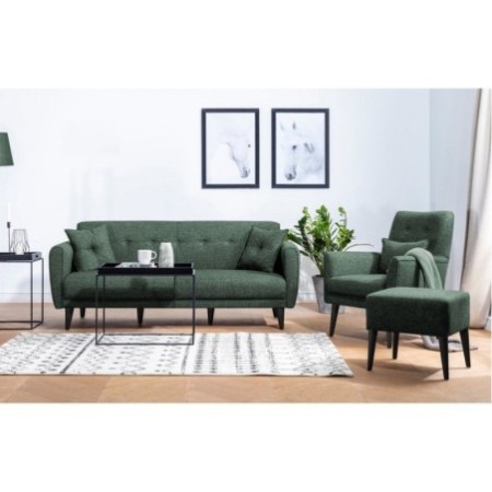 Set sofá cama sillón Aria TKM7-S 1070 Verde - 867UNQ1689