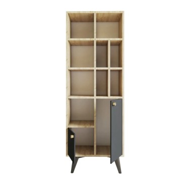 Librería Lasko Antracita Roble - 811MDD3609