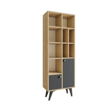 Librería Lasko Antracita Roble - 811MDD3609