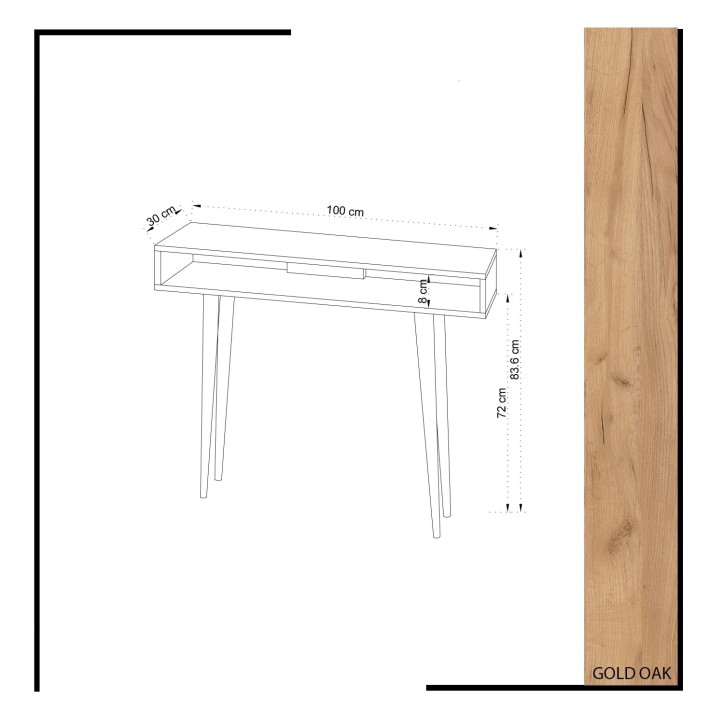 Consola Ottoke Roble Blanco