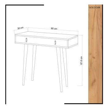 Consola Dokka Roble Blanco - 811MDD3916