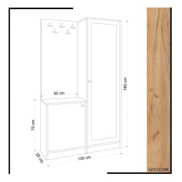 Recibidor Broc Roble Blanco - 811MDD4106