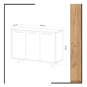 Gabinete multiusos Piffa Roble Blanco - 811MDD4107