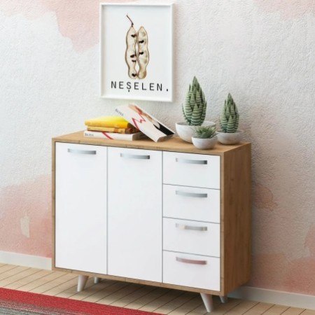 Gabinete multiusos Waga Roble Blanco