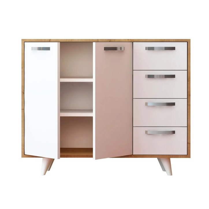 Gabinete multiusos Waga Roble Blanco