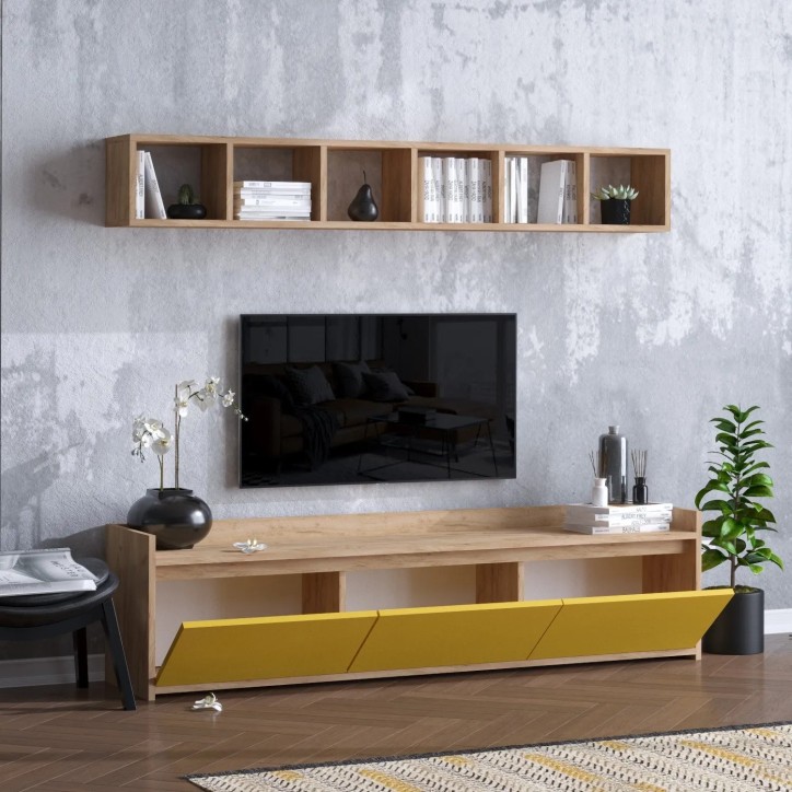 Mueble TV AVAN Roble Amarillo