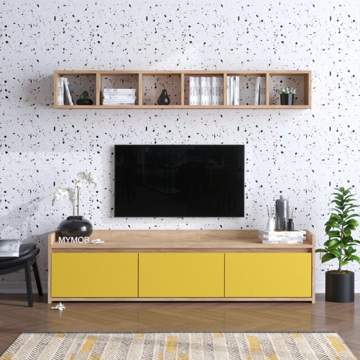 Mueble TV AVAN Roble Amarillo