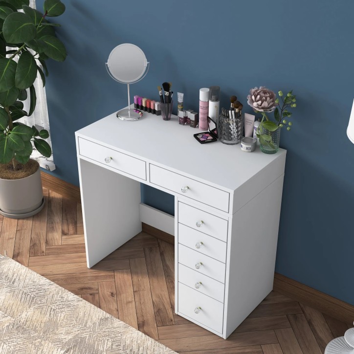 Mesa de maquillaje BJ108 2437 Blanco