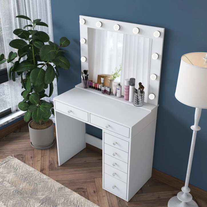 Mesa de maquillaje BJ115 2781 Blanco