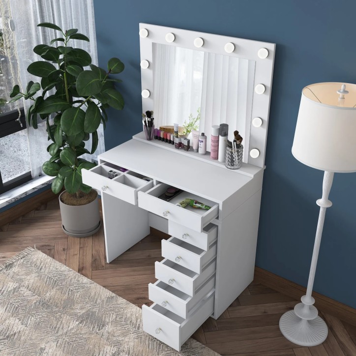 Mesa de maquillaje BJ115 2781 Blanco