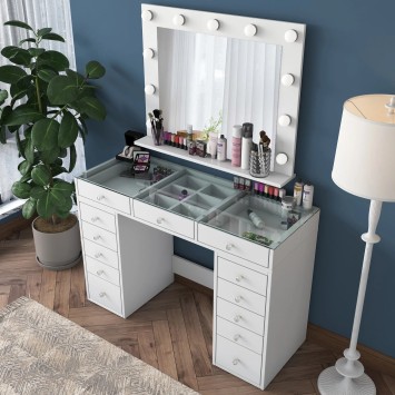 Mesa de maquillaje BJ118 2789 Blanco - 893RAN5415