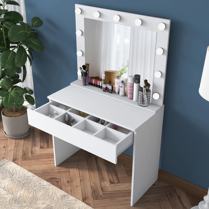 Mesa de maquillaje BJ120 2916 Blanco