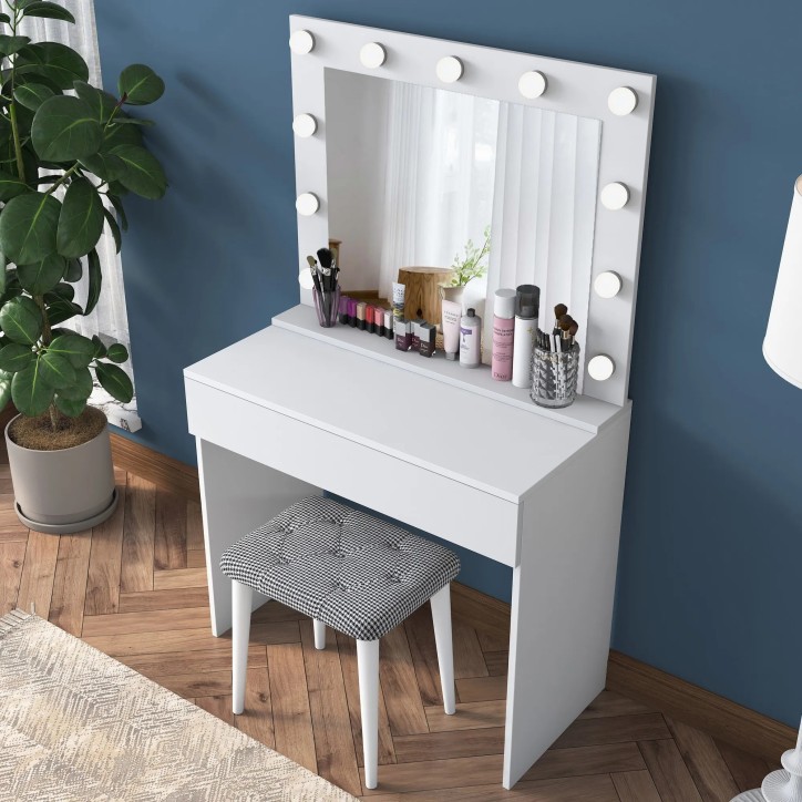 Mesa de maquillaje BJ121 2934 Blanco