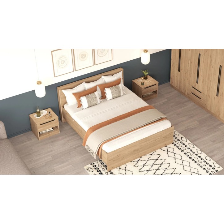 Conjunto de muebles de dormitorio Ll6-S Nogal