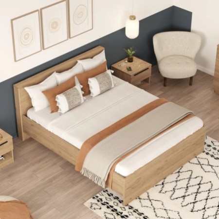 Conjunto de muebles de dormitorio Ll7-S Nogal