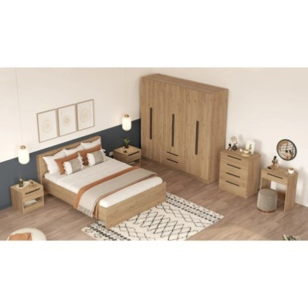 Conjunto de muebles de dormitorio Ll9-S Nogal