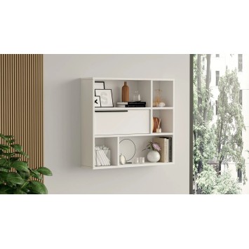 Estante de pared On5-W Blanco - 956LCS3447