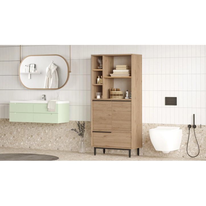 Mueble de baño On9C-S Nogal