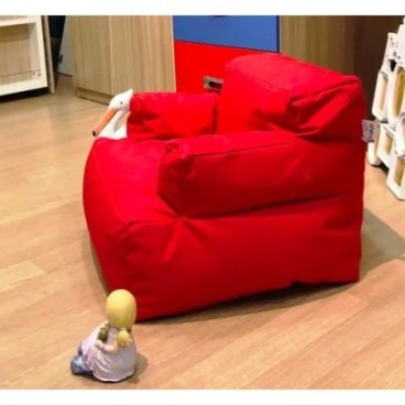 Puff Bean Bag Mini Relax Rojo