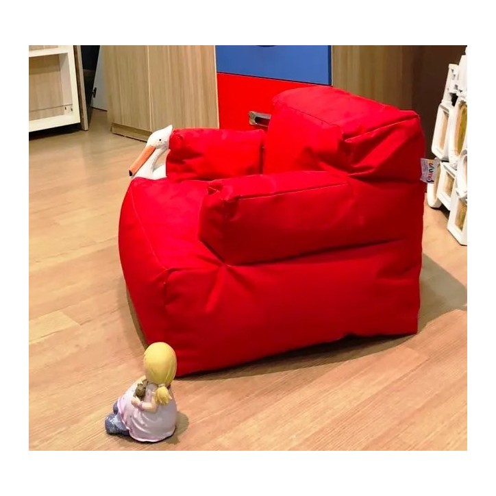 Puff Bean Bag Mini Relax Rojo