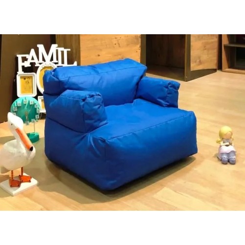 Puff Bean Bag Mini Relax Azul 8684282549406