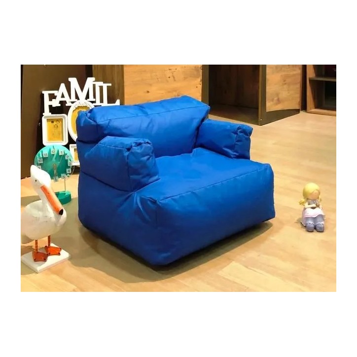 Puff Bean Bag Mini Relax Azul