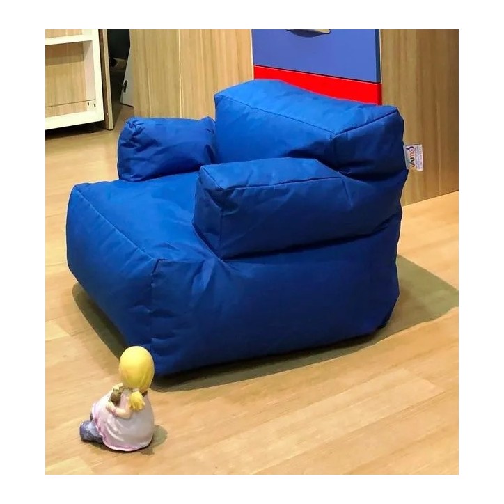 Puff Bean Bag Mini Relax Azul