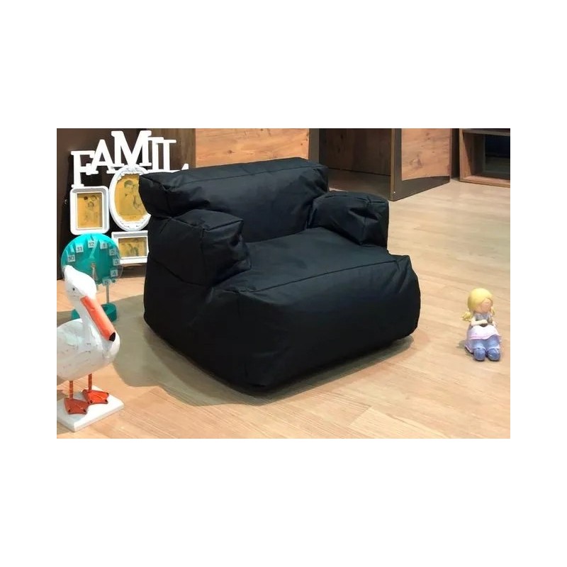 Puff Bean Bag Mini Relax Negro 8684282549444