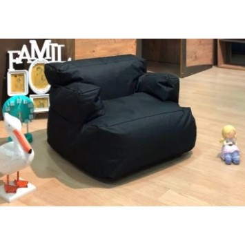 Puff Bean Bag Mini Relax Negro 8684282549444