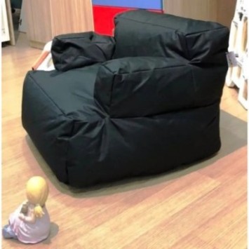 Puff Bean Bag Mini Relax Negro 8684282549444