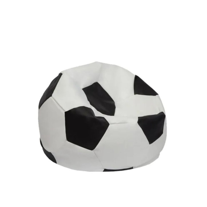 Puf de jardín Football Kids Negro Blanco