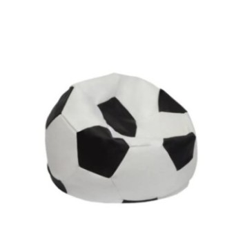 Puf de jardín Football Kids Negro Blanco 8683743038992